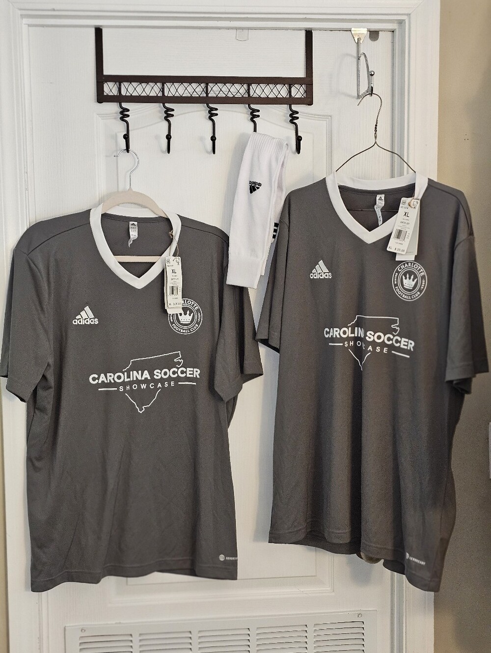 Adidas Charlotte FC Football Soccer Showcase Training Jerseys Qty 2 Mens XL NWOT